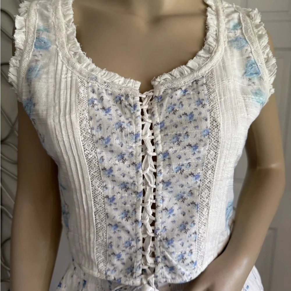 LoveShackFancy Corvelle Bustier Top And Matching Skirt